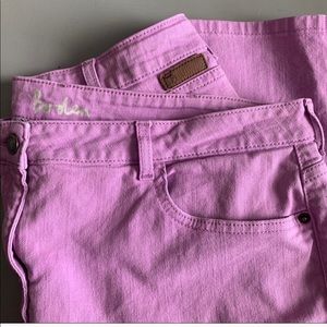 Boden lilac cropped jeans trousers 12